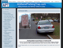 Tablet Screenshot of amherstparkingtrap.com